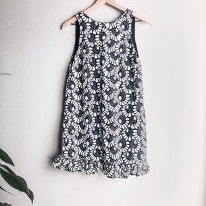 B&W FREE PEOPLE FLORAL DRESS